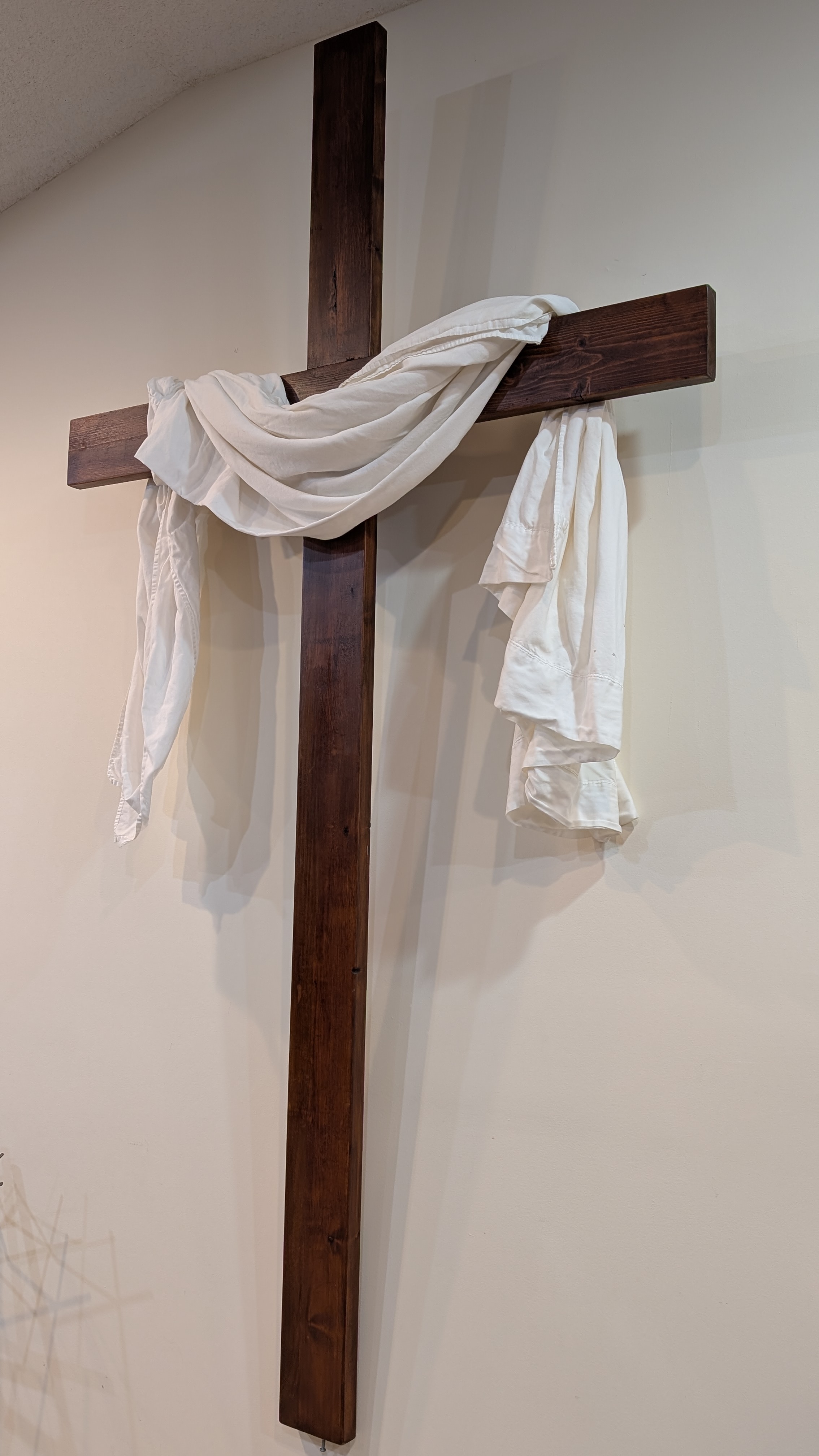 Cross inside Clayton First Assembly